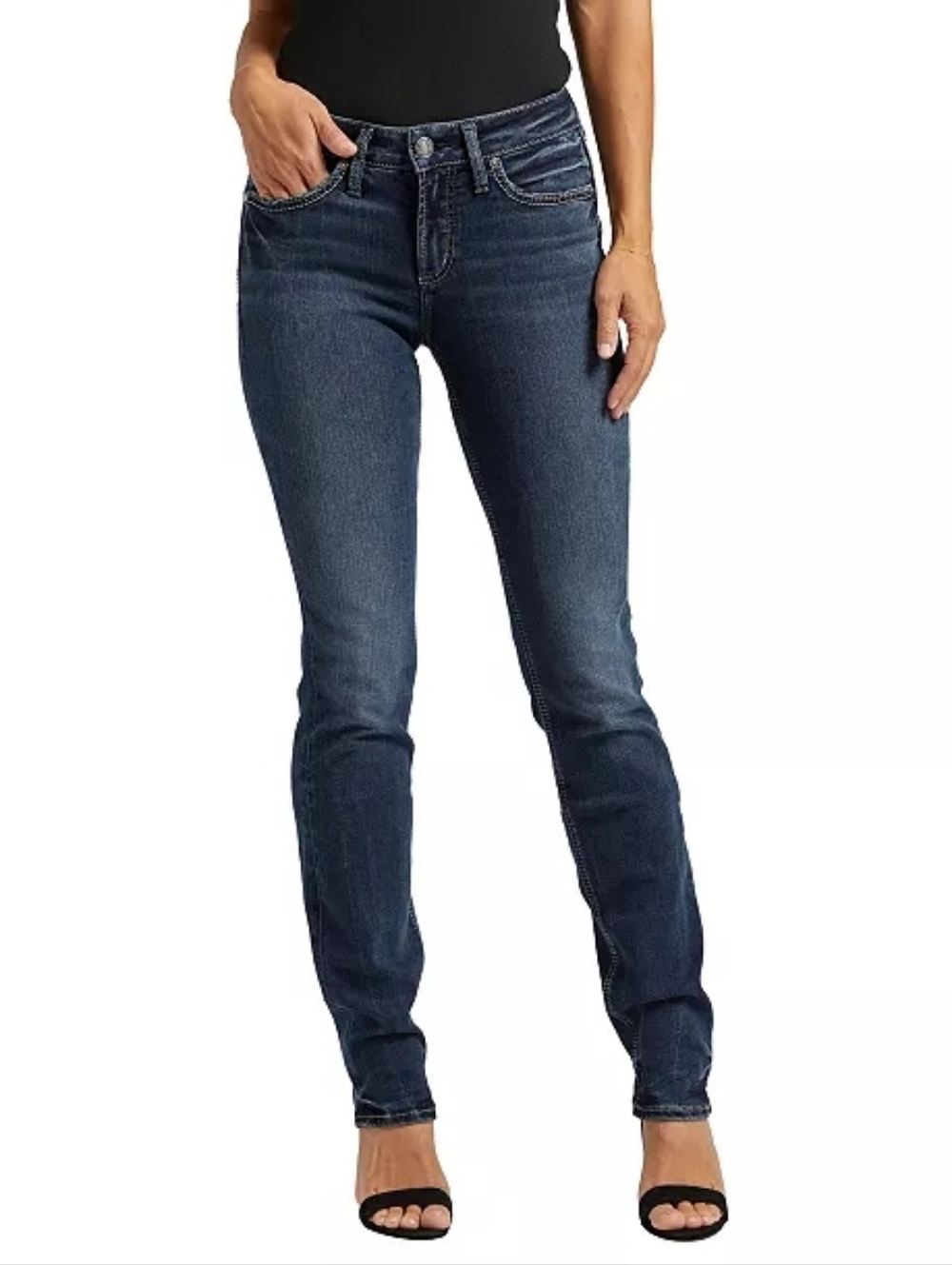 Silver Jeans Co. Suki Curvy Mid Rise Skinny-Leg Jeans 29/29 NWT